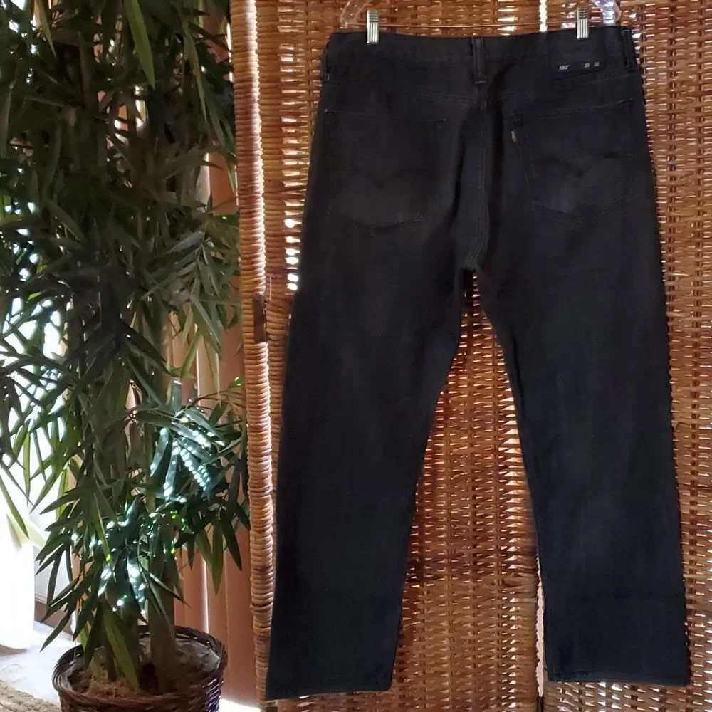 Levi's 562 Loose Taper Black Jeans 36 x 29